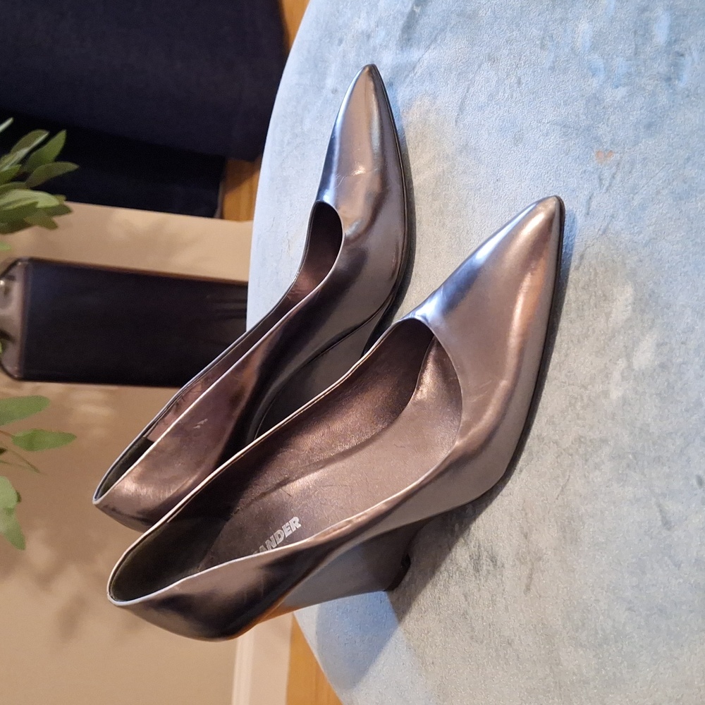 JilSander silver shoes
